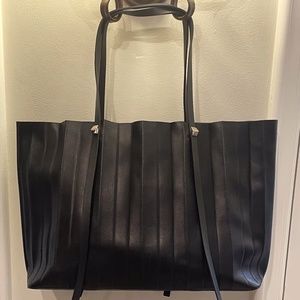 NWT Valentino Pleat Leather Tote